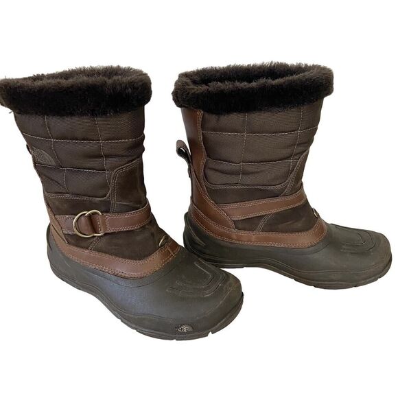 The North Face Waterproof Winter Snow Boots Brown Size 6 - Picture 11 of 11